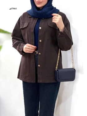 مانتو کتان کاغذی آیسو شارلوت