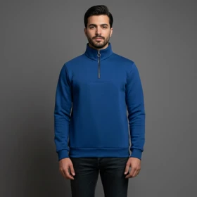 دورس مردانه نیم زیپ مدل Behbod-آبی