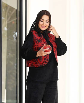 ست شومیز، شلوار و ژیله سوزندوزی یلدایی