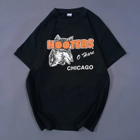 تیشرت اورجینال برند GILDAN امریکا مدل جغد HOOTERS (تاناکورا اورجینال)