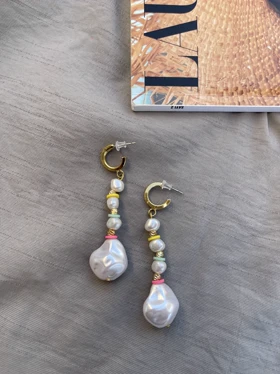 گوشواره مرواریدی آویزدار