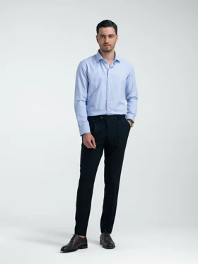 ام کی کالکشن پیراهن آستین بلند mk-2748-blue