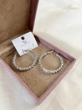 گوشواره حلقه‌ای طرح طلا