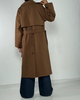 بارانی بلند پشت دکمه کد 600030