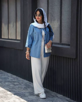 مانتو جین زنانه مدل شادی کد 3021 (ضمانت اصالت)