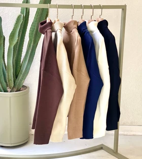 پلیور بافت یقه اسکی