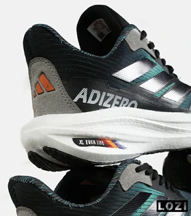 کفش کتانی مردانه و زنانه مشکی سبز Adidas Adizero مدل 7192