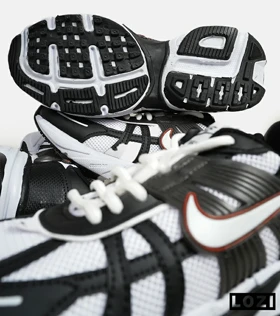 کفش کتانی مردانه و زنانه مشکی سفید Nike cushlon