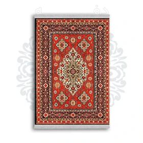 *جدید* فرشینه از جنس پارچه شانل مخمل ترک طرح فانتزی برند دفه کد 1815