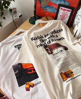 تی‌شرت اورسایز نخی kodak