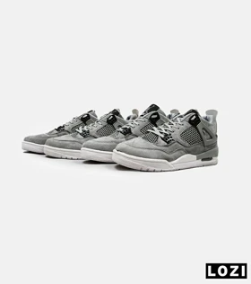 کتانی ساق‌دار مردانه طوسی Nike air jordan 4