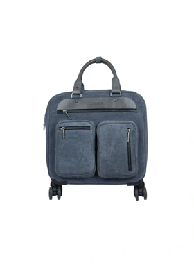 ساک مسافرتی چرم چرخدار مدل yb1013 اشبالت (طوسی)