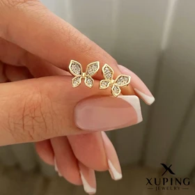 گوشواره سوزنی پروانه ژوپینگ