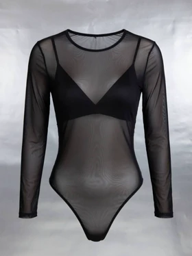 بادی حریر آستین بلند فاق قزن دار کد 319