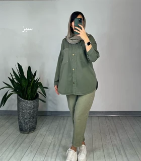 مانتو کتی کتان پاییزه(ایراد دار)