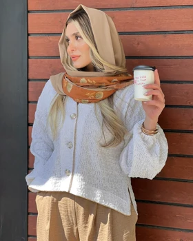 شومیز دکمه مروارید