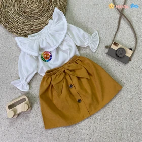 شومیز دامن دخترانه بوگاتی 2 تا 4 سال