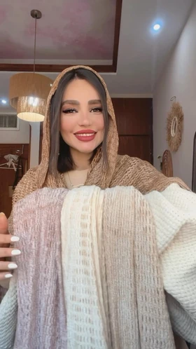 شال بافت مخمل