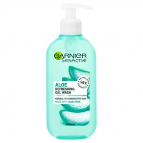 ژل شستشوی صورت گارنیه، مدل Aloe Refreshing مرطوب‌کننده و شاداب‌کننده پوست حجم 200ml