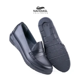 کفش زنانه طبی تمام چرم کد 2031009