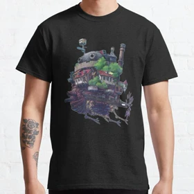 تیشرت قلعه متحرک هاول تیشرت انیمه howl's moving castle کد 36680