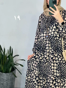 پیراهن مانتویی بلند تینا