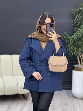 بارانی یقه دوبل شش دکمه