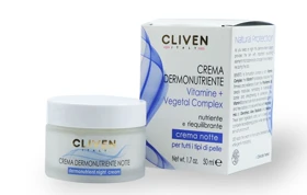 کرم شب ویتامینه و مغذی پوست کلیون Cliven Dermonutrient Night Cream Vitamins Vegetal Complex
