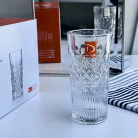 لیوان اسموتی طرحدار بلند DELI