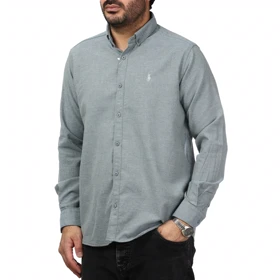 پیراهن آستین بلند لینن مردانه مدل 610595