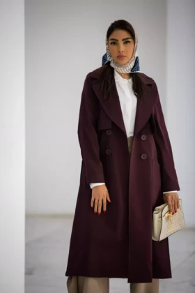 مانتو پارکا بلند ژیله دار الیکا