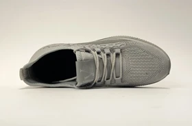 کفش راحتی جورابی ورساچی با بند نمایشی طوسی