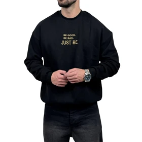 دورس مردانه مشکی سه نخ طرح JUST BE