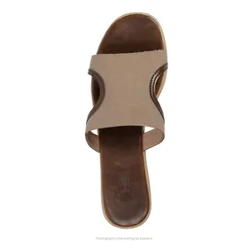 صندل ار گازولین کرم شکلات برزنتی - GAAZOLIN Er Sandals Kraft Canvas