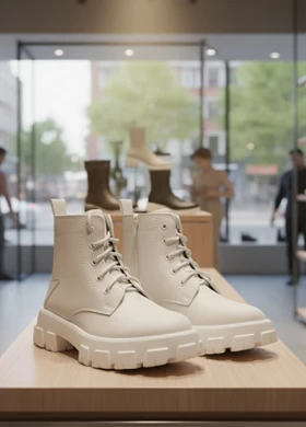 نیم بوت زنانه سفید مدل Roxana