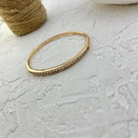 دستبند بنگل زنانه ژوپینگ مدل روشنا با نگینهای درخشان