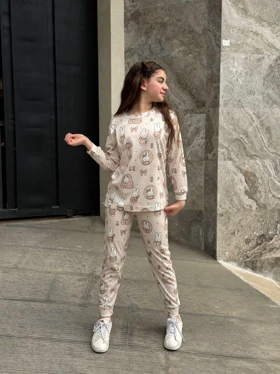 ست دورس و شلوار خونگی ملوس