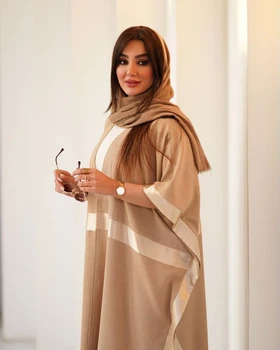 مانتو مدل عبایی ساتن دار کد 792