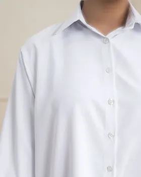 پیراهن شومیزی سفید ساده