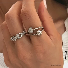 انگشتر زنانه کاف تیفانی نگین‌دار