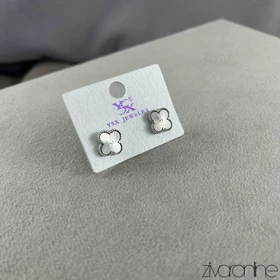 گوشواره زنانه YSX ونکیف نقره ای 20377