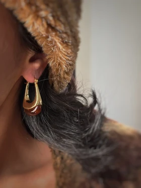 گوشواره های رزینی پاییزی