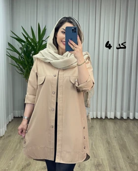 مانتو شومیزی بغل دکمه کد 2145