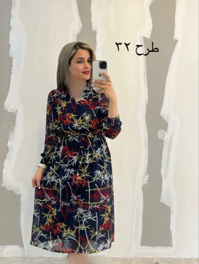 پیراهن حریر میدی 323