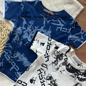 تیشرت بچگانه طرح غبار سایز 45 تا 65