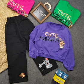 کراپ و شلواربگ دخترانه تام و جری