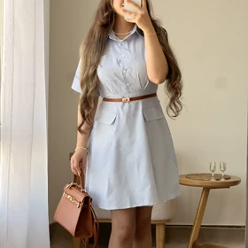 پیراهن ابی راه راه