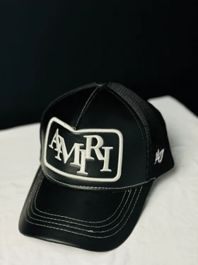 کلاه پشت توری AMIRI چرم 056