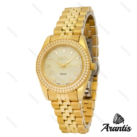 ساعت الکسا 2005z زنانه تمام طلایی دورنگین w-10122