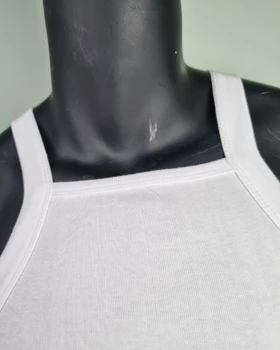 زیرپوش مردانه یقه خشتی فانریپ سفید و مشکی سیلکا